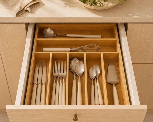 Bamboo Drawer Organizer